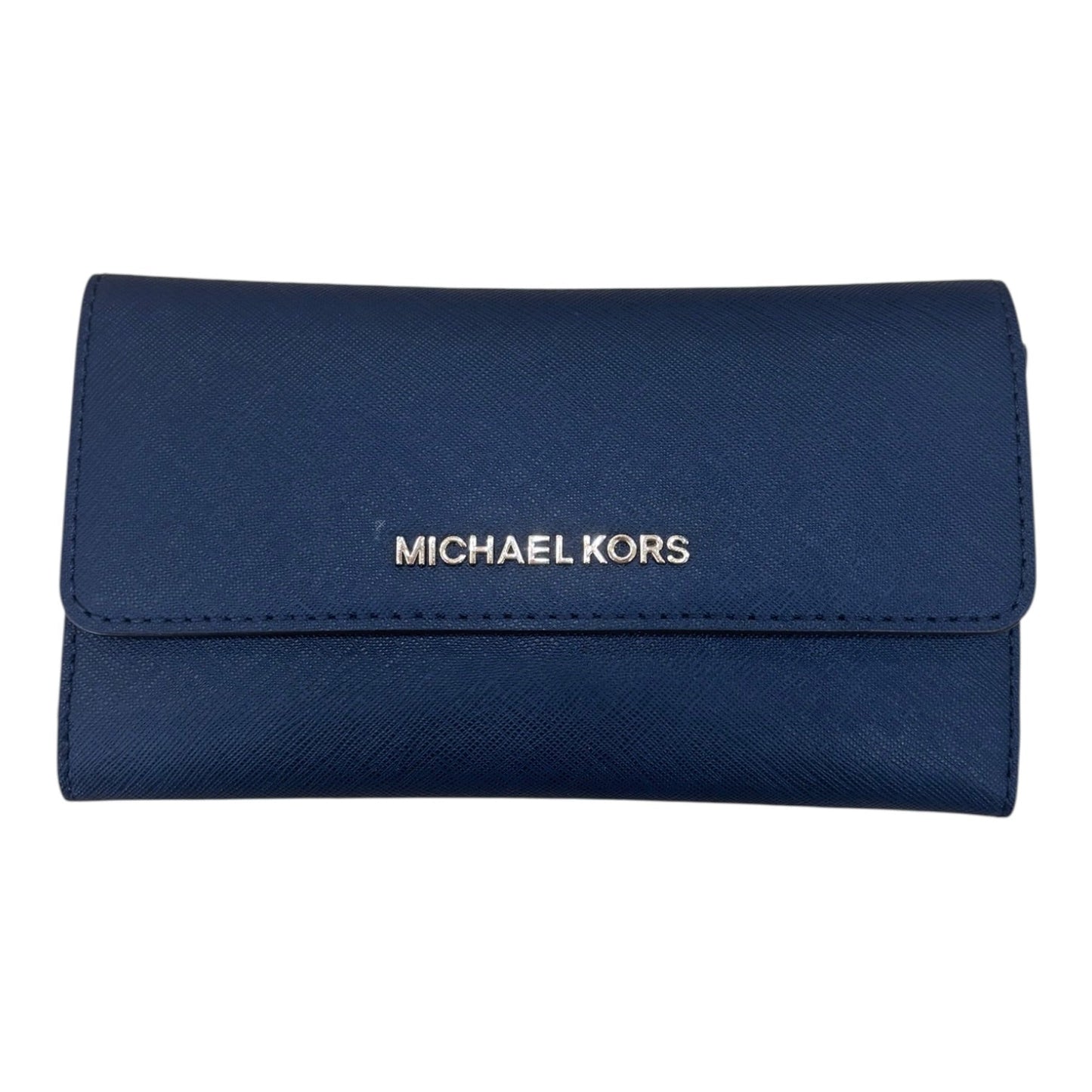 Wallet Designer By Michael Kors In Blue, Size:Small