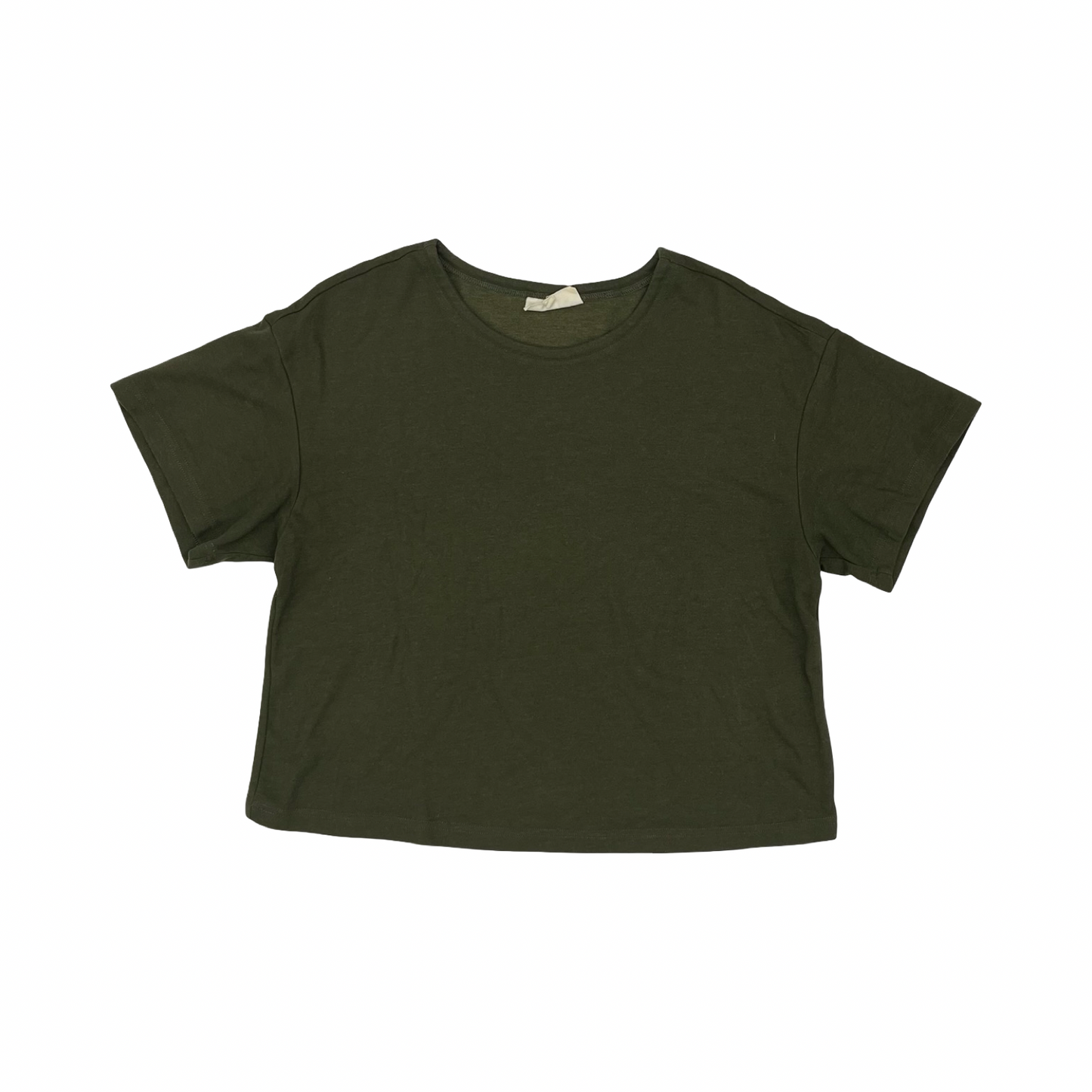 Top Ss Basic By Melloday In Green, Size:L