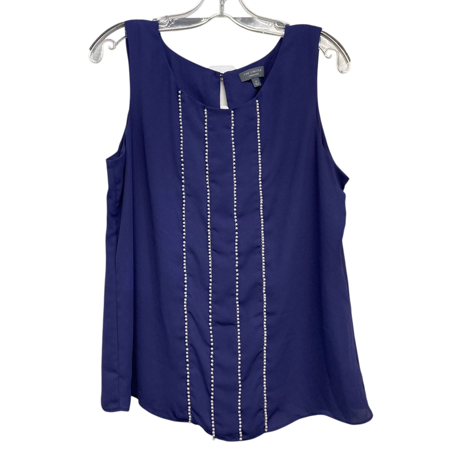 Top Sleeveless By Limited In Blue, Size:M