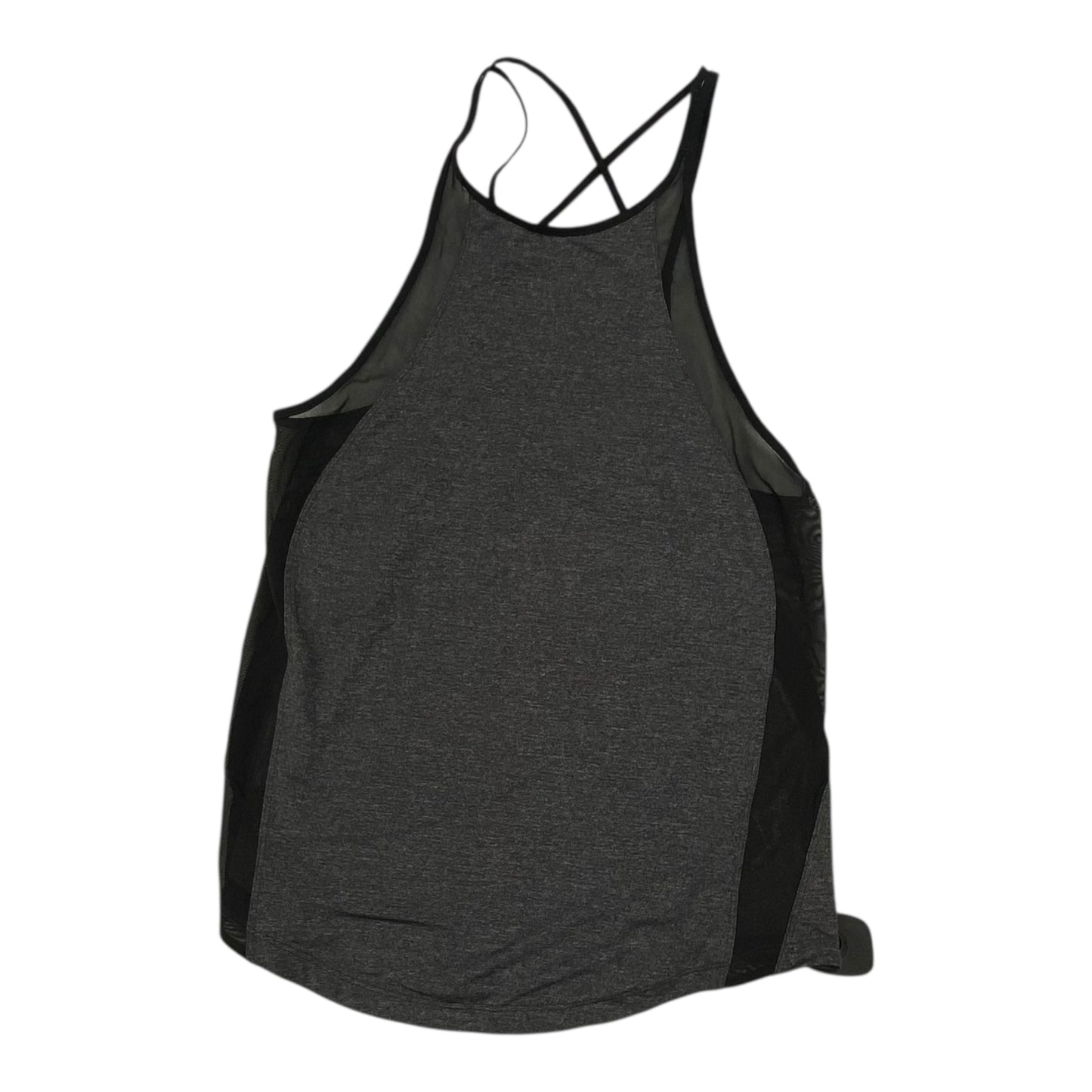 Athletic Tank Top By Lululemon In Black & Grey, Size:S