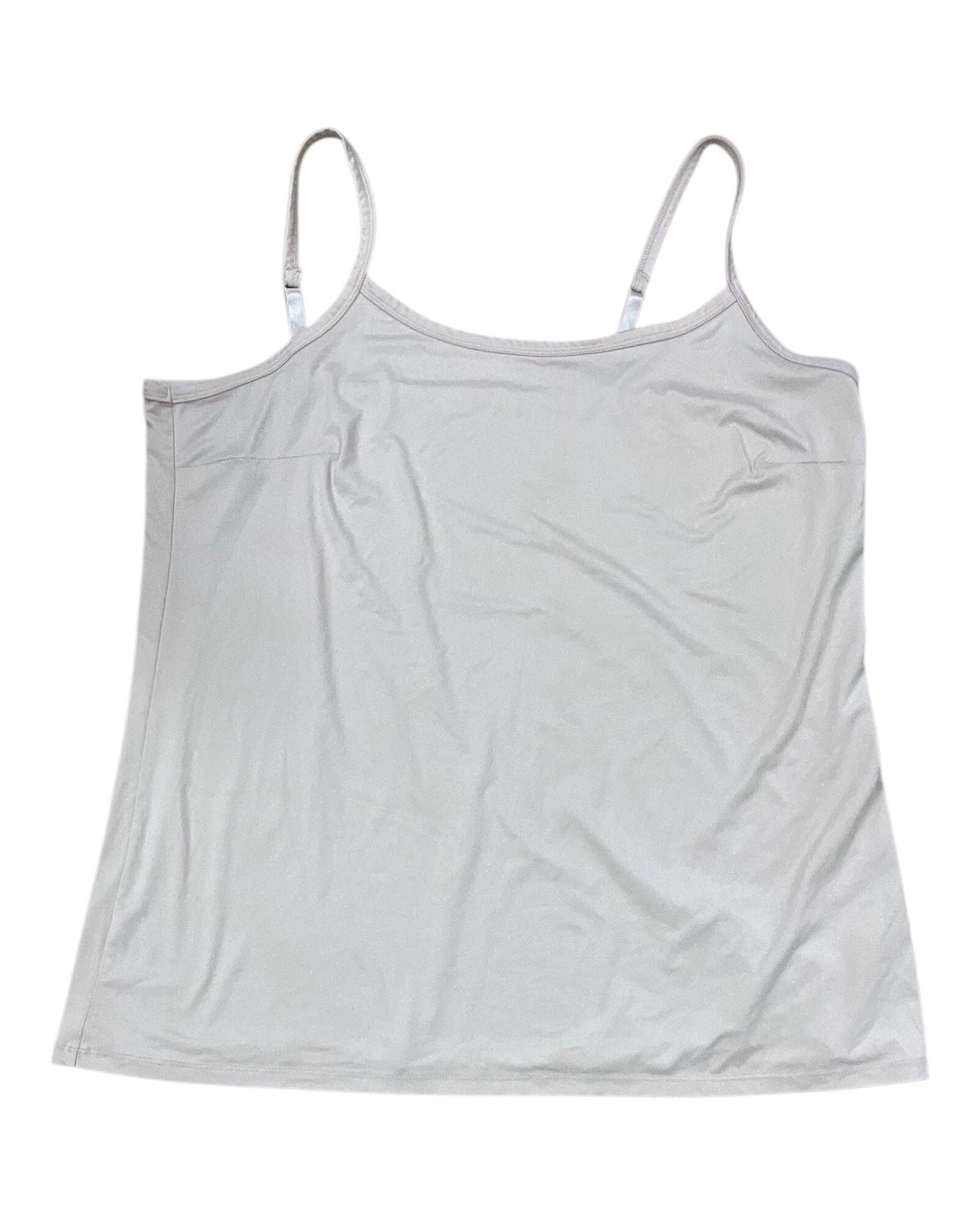 Top Cami By Terra & Sky In Tan, Size:2X