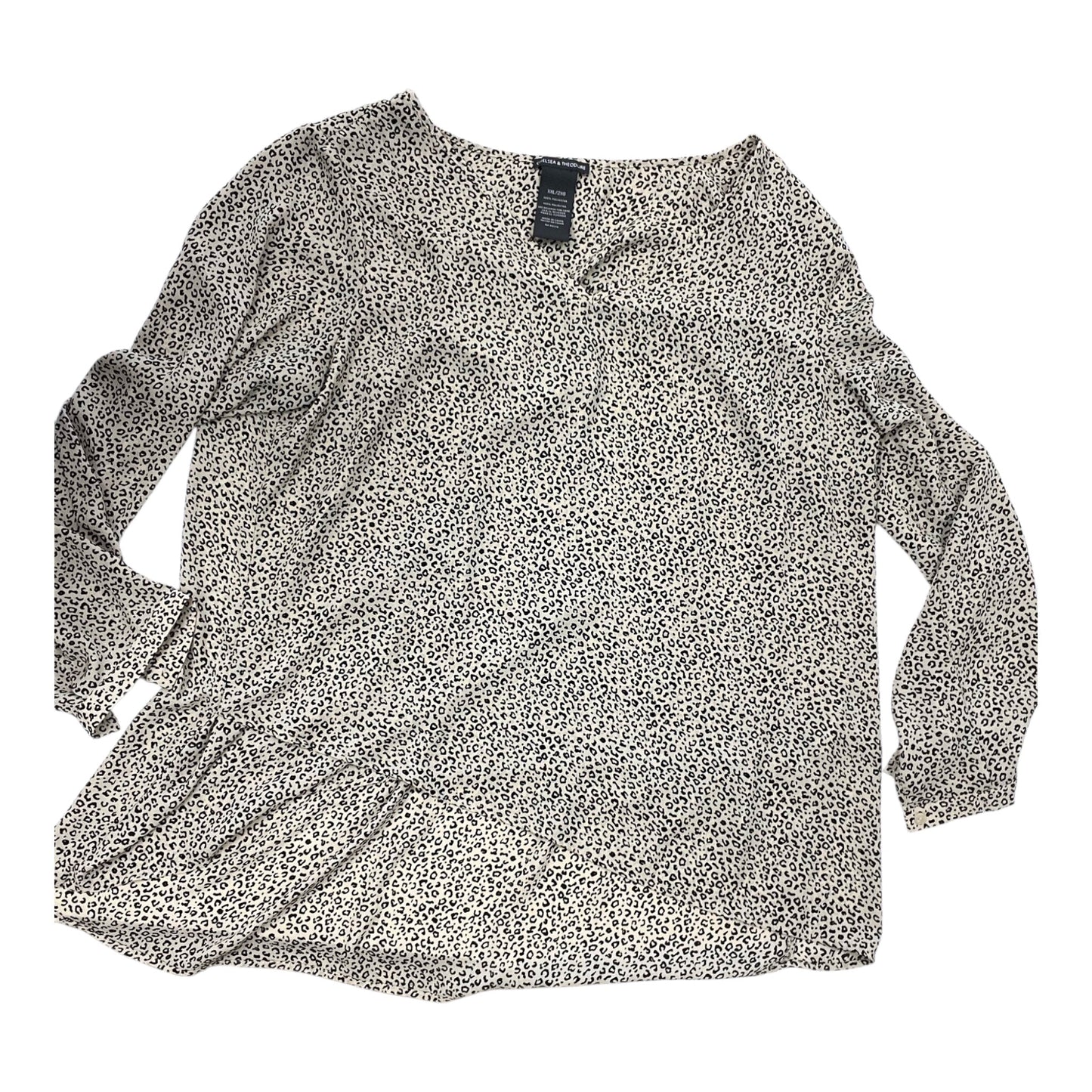 Top Ls By Chelsea And Theodore In Animal Print, Size:1X