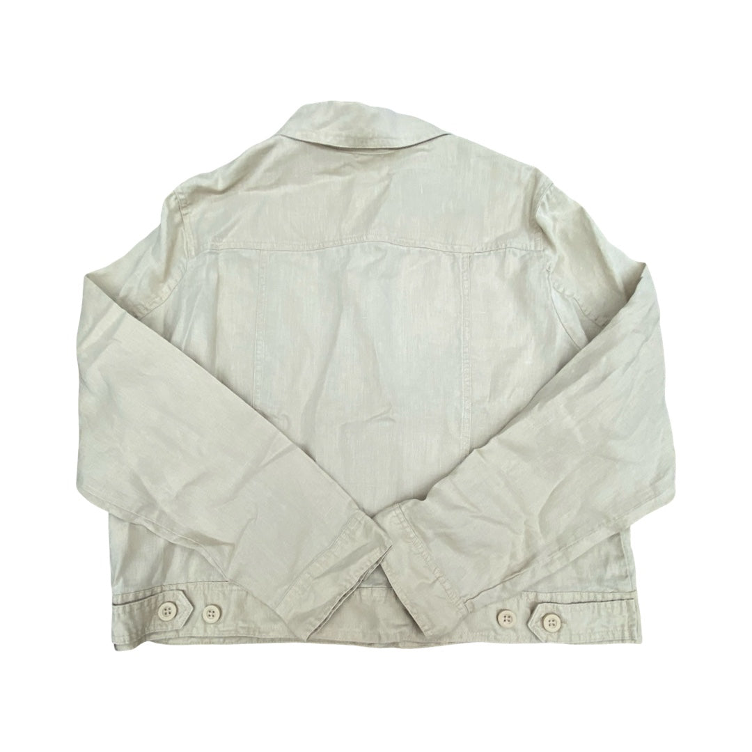 Jacket Shirt By Quince In Tan, Size:Xl