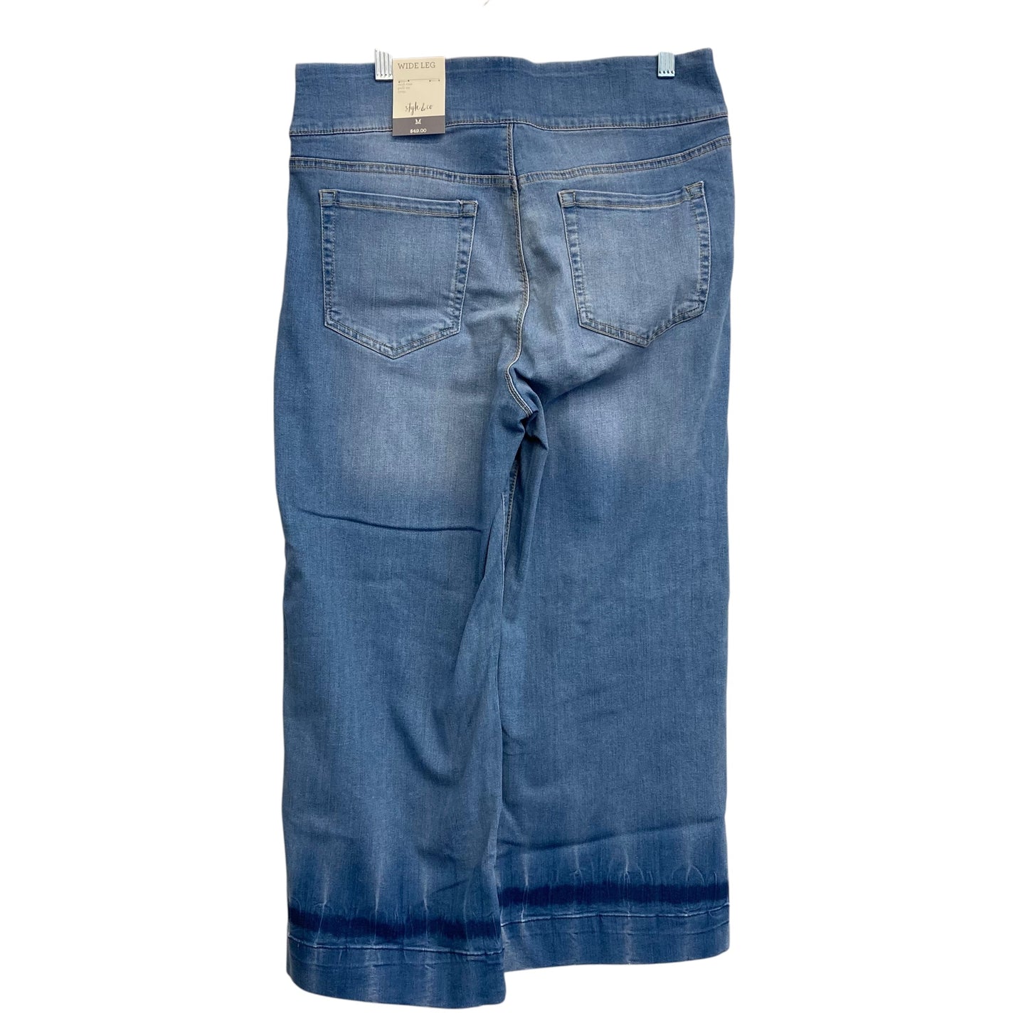 Jeans Wide Leg By Style And Company In Blue Denim, Size:8