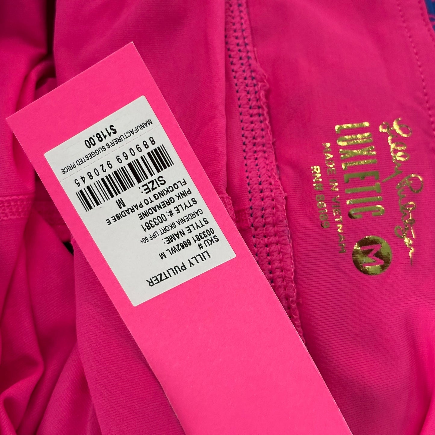 Skort Designer By Lilly Pulitzer In Blue & Pink, Size: M