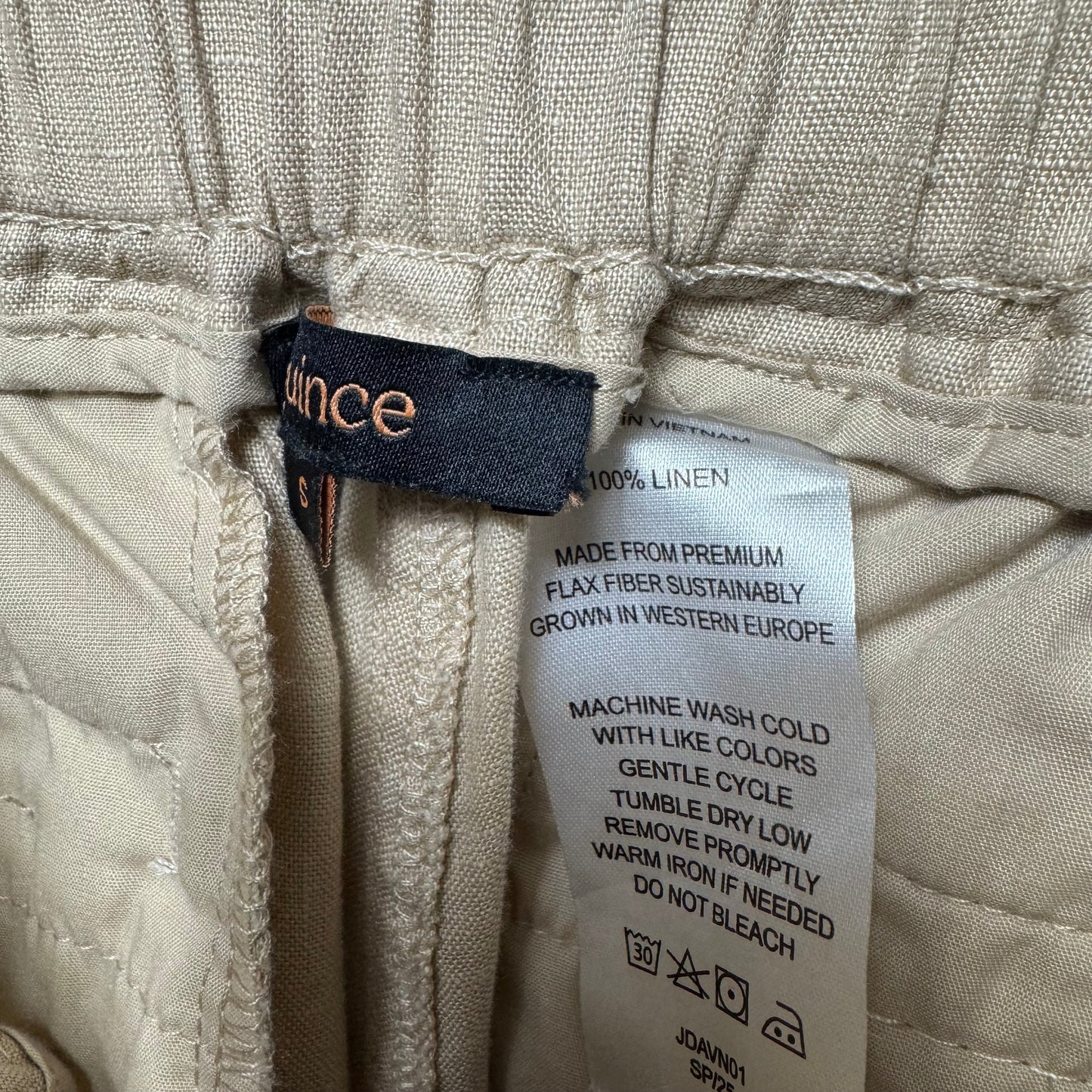 Pants Linen By Quince In Tan, Size: S