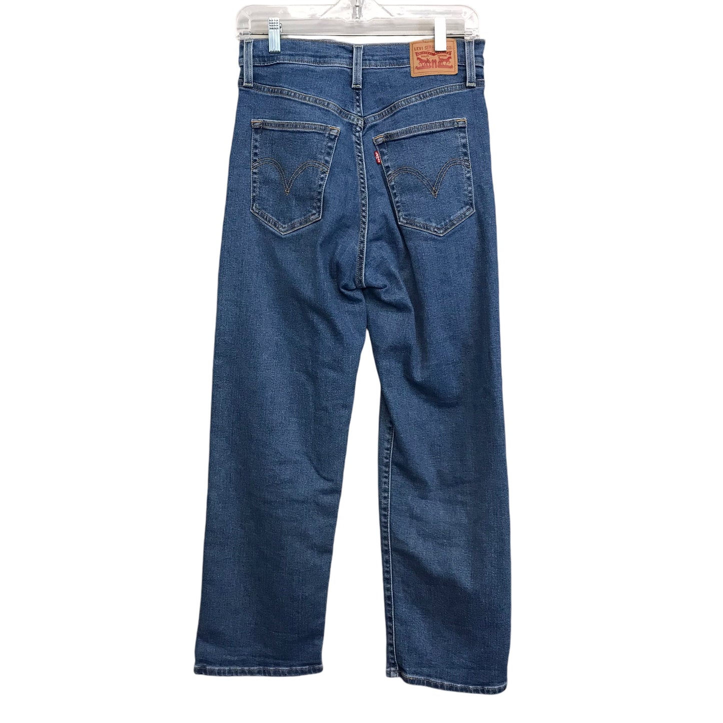 Jeans Straight By Levis In Blue Denim, Size:6