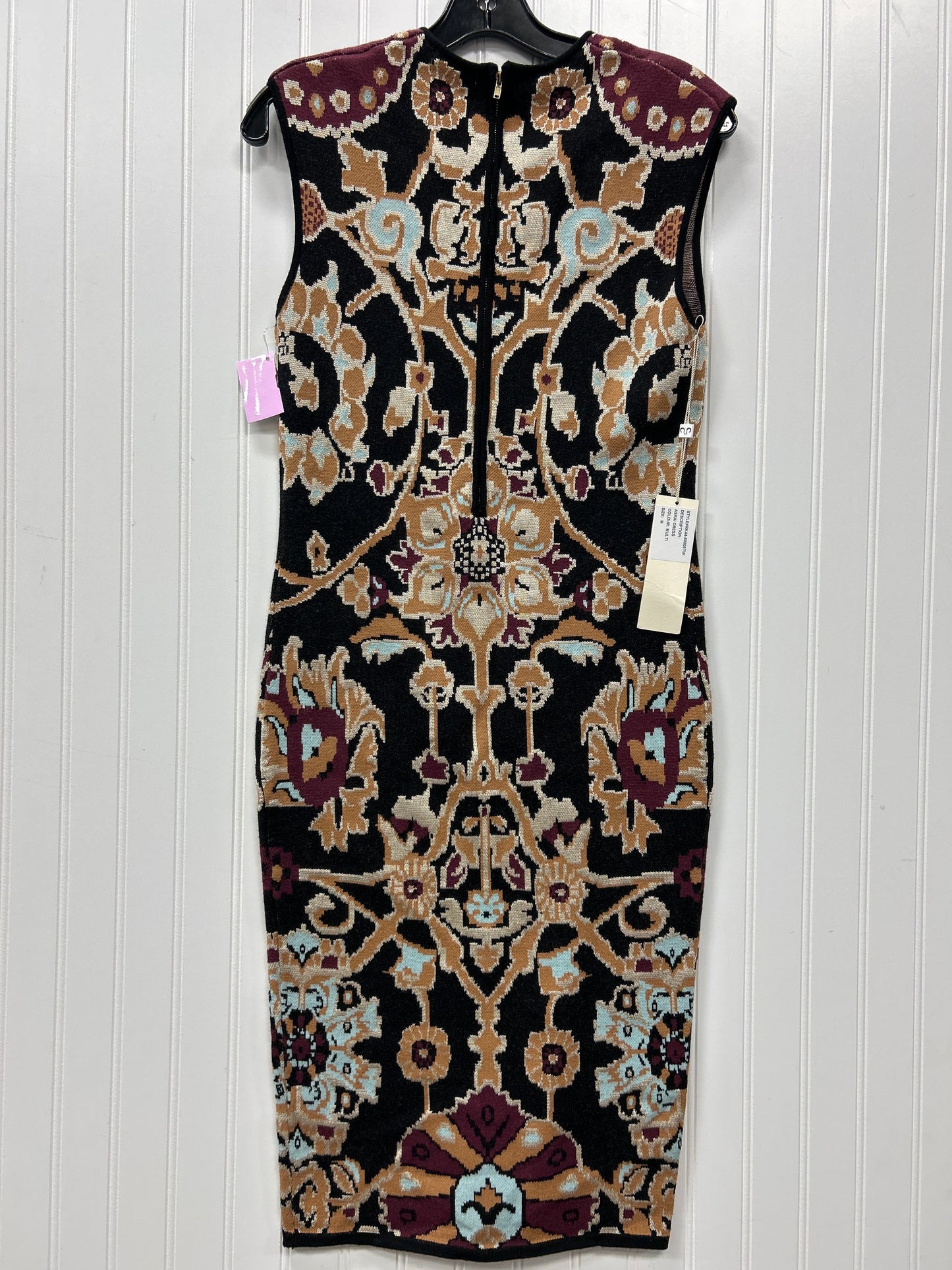 Dress Sweater By Cma In Black & Tan, Size:M NWT