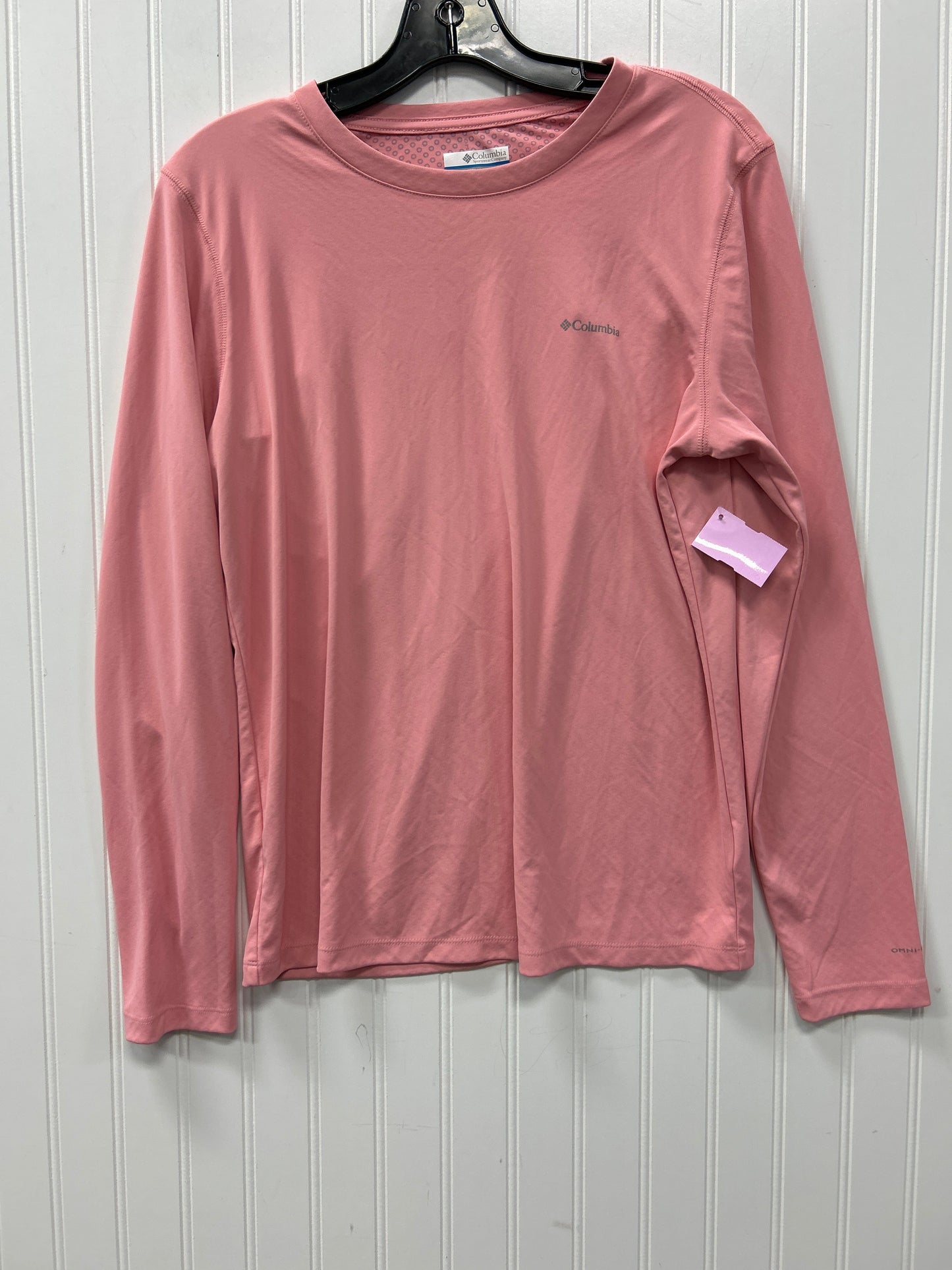 Athletic Top Ls Crewneck By Columbia In Pink, Size:S