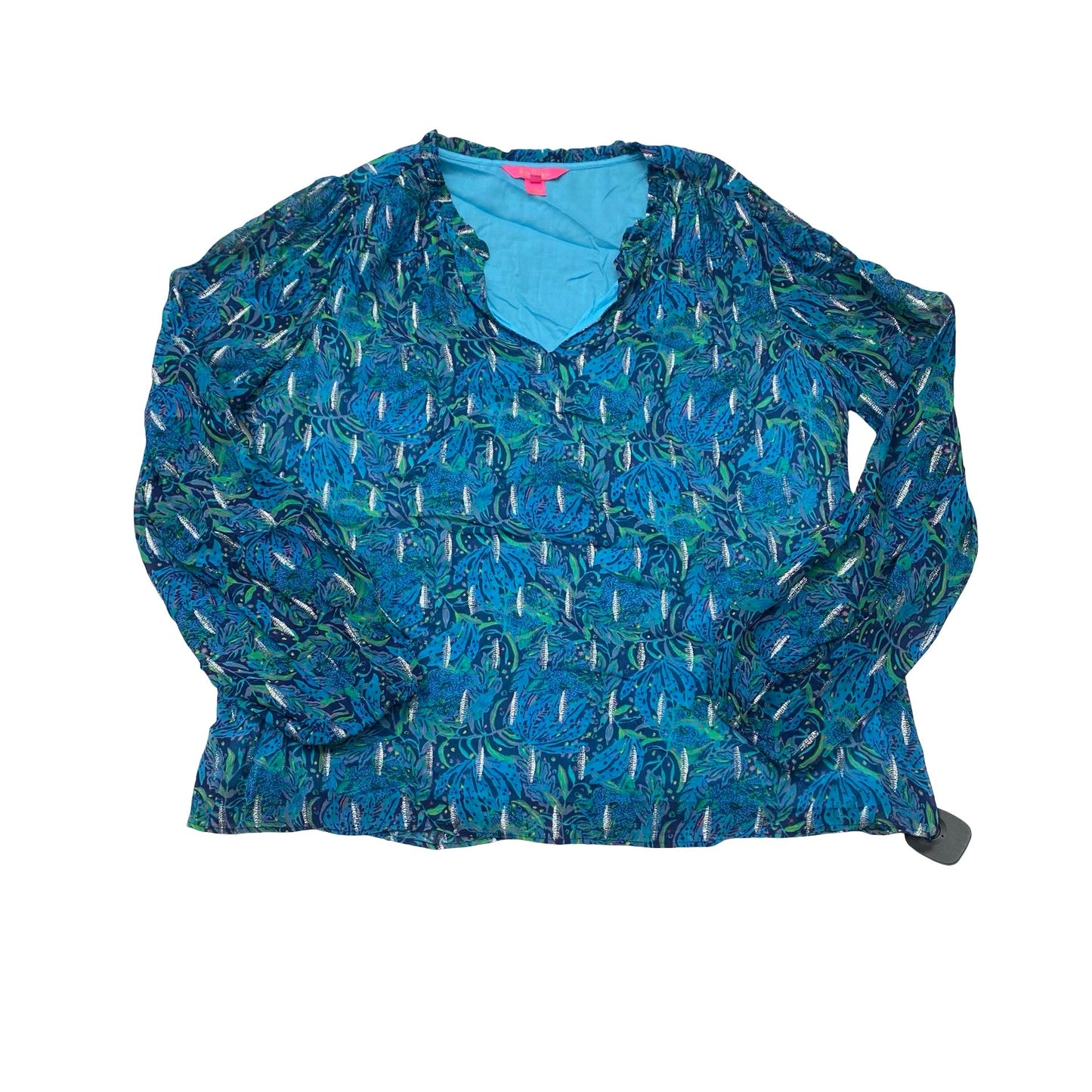 Top Ls Designer By Lilly Pulitzer In Blue, Size:Xl