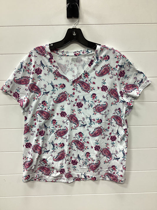 Top Ss By Lands End In White, Size:Lp