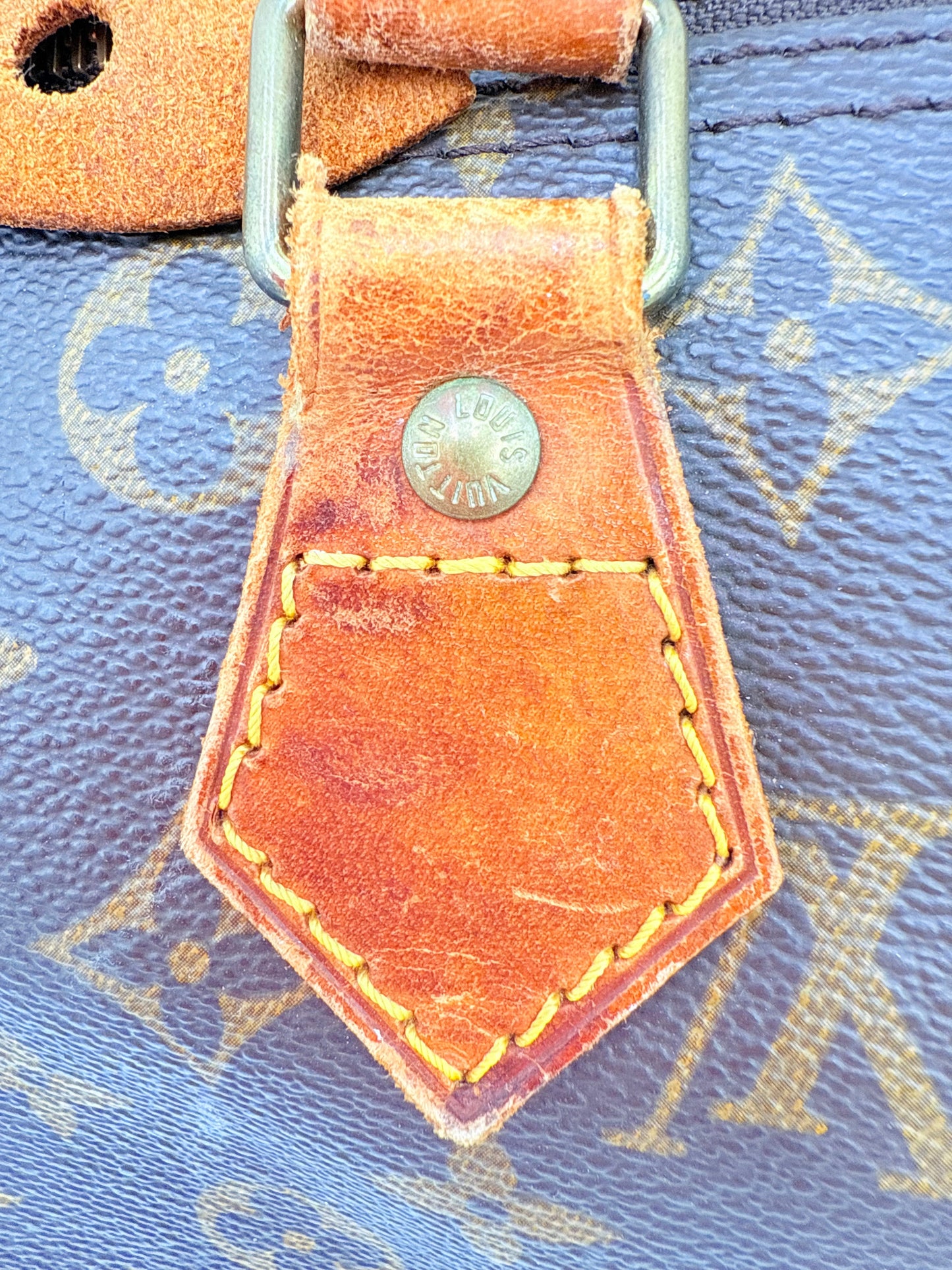 Handbag Luxury Designer By Louis Vuitton In Brown & Tan, Size:Medium