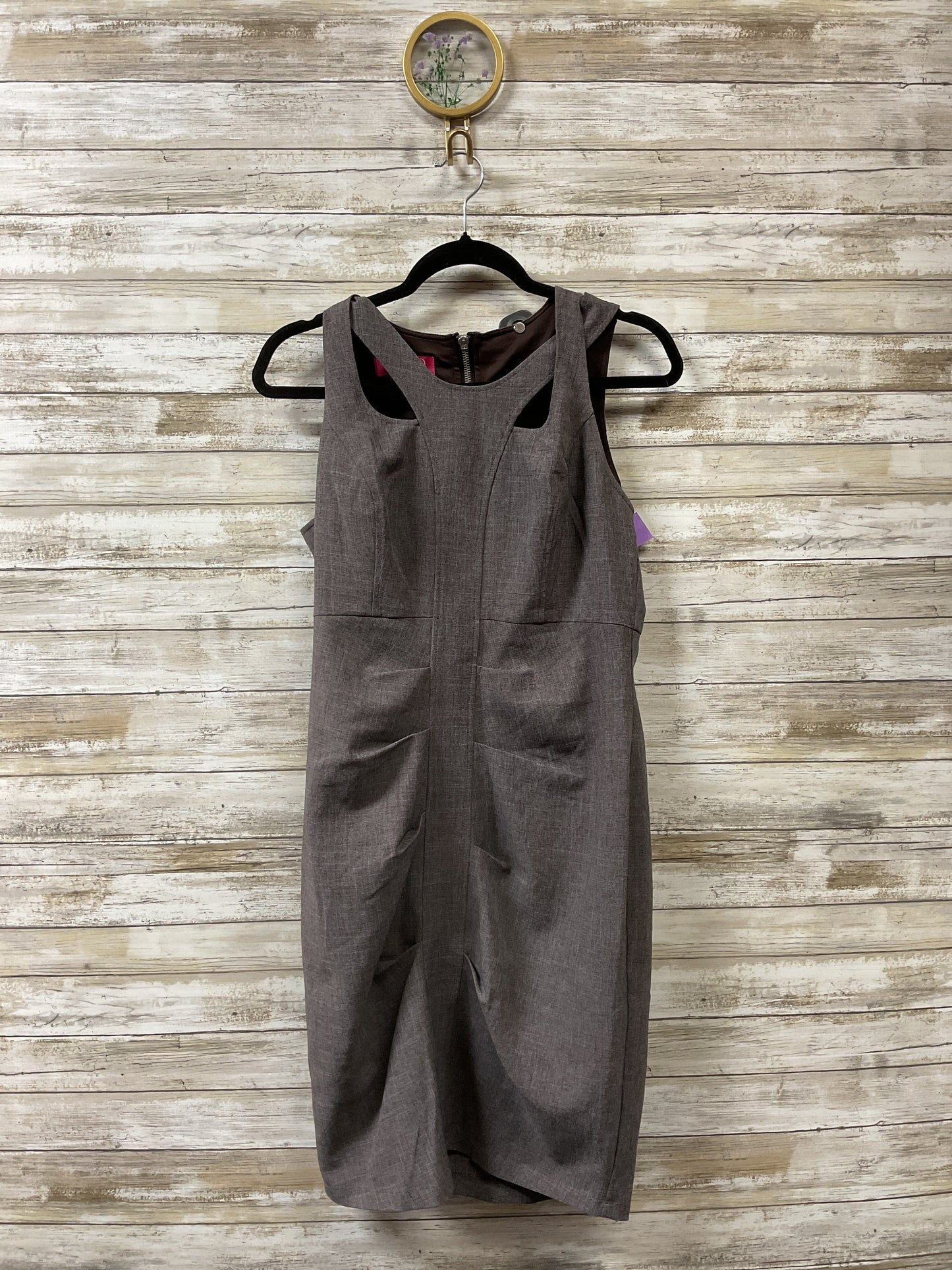 Dress Work By Nine And Company In Brown, Size:10