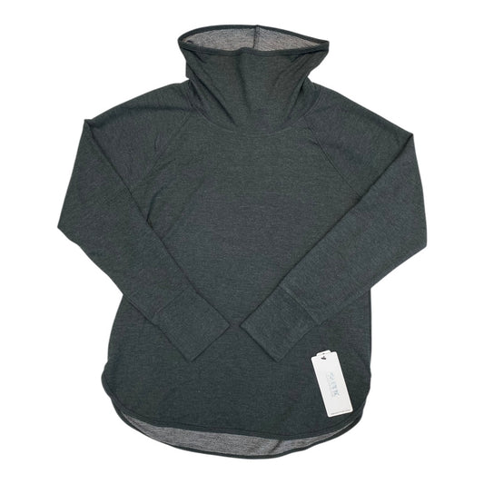 Athletic Top Ls Collar By Rbx In Grey, Size:L