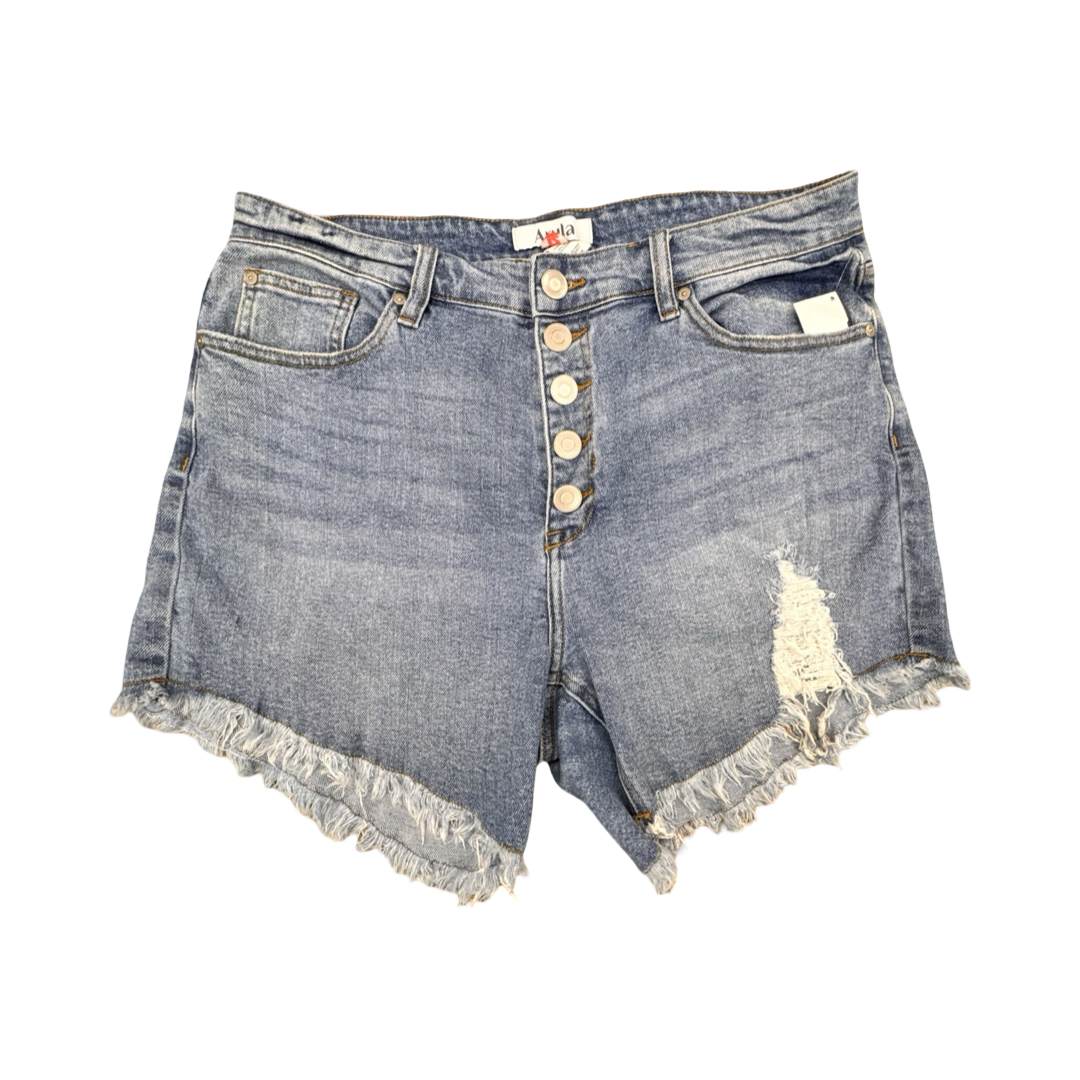Shorts By Arula In Blue Denim, Size:12