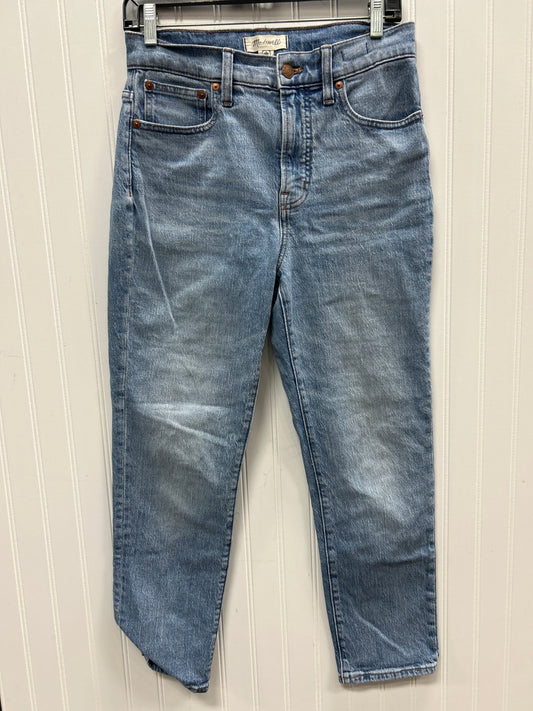 Jeans Straight By Madewell In Blue Denim, Size:4