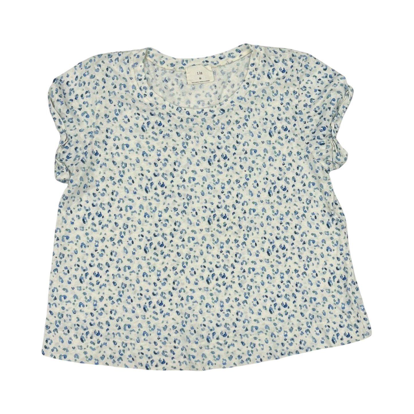 Top Ss By T.La In Blue & Cream, Size:M