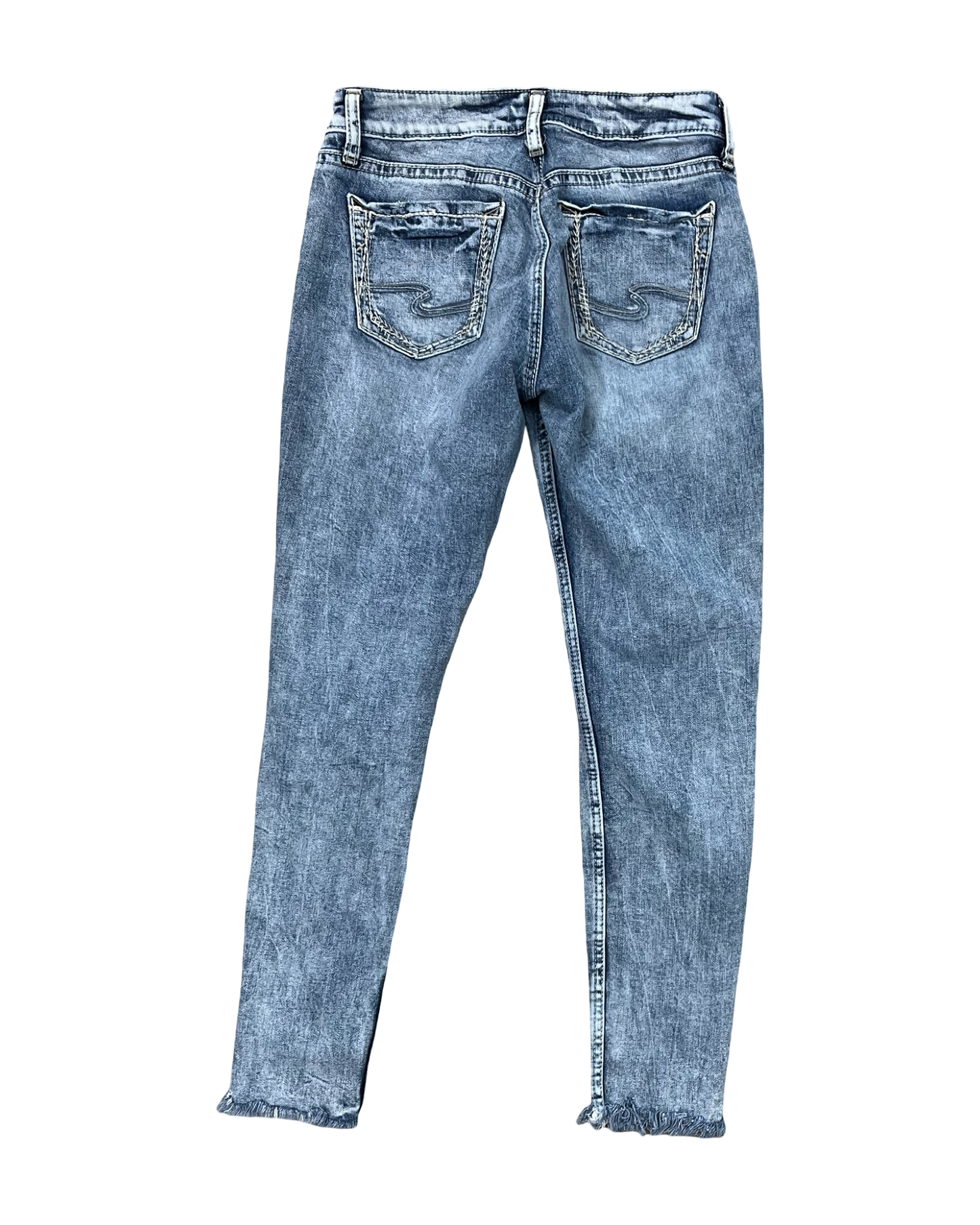 Jeans Skinny By Silver In Blue Denim, Size:2