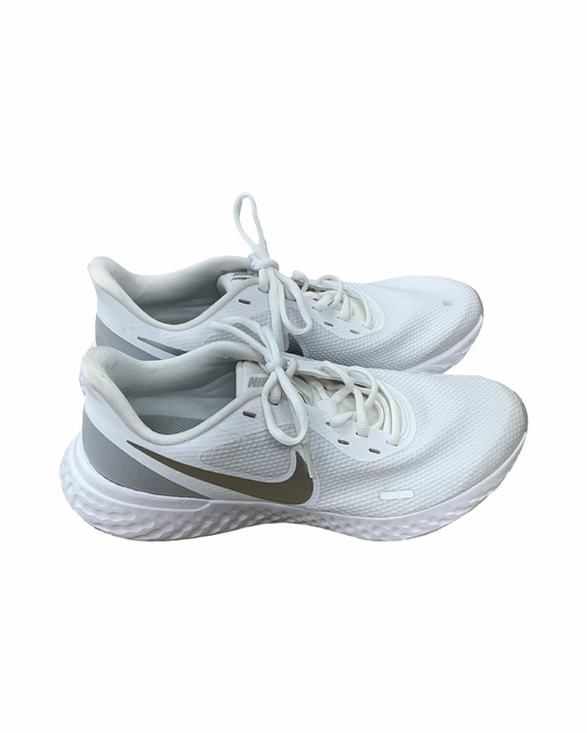 Shoes Athletic By Nike In Grey & White, Size:10.5