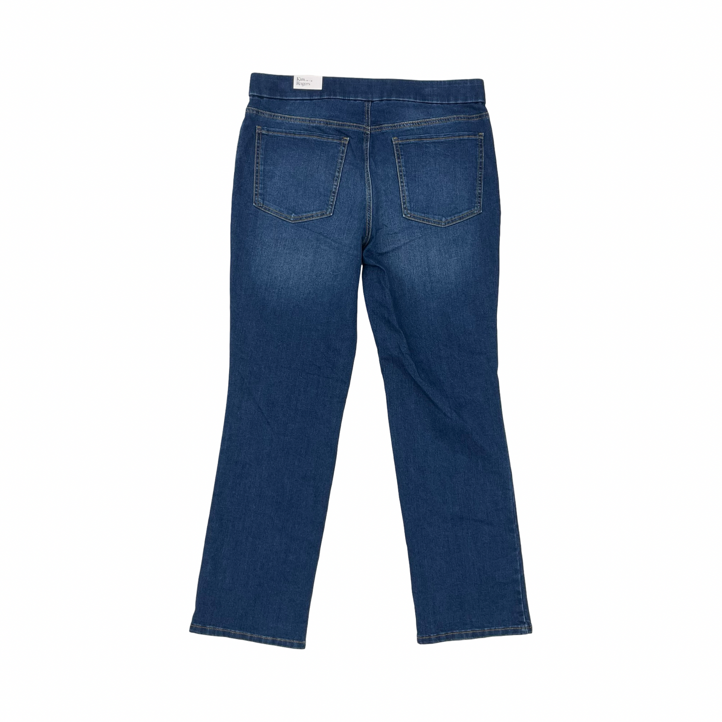 Jeans Straight By Kim Rogers In Blue Denim, Size:14