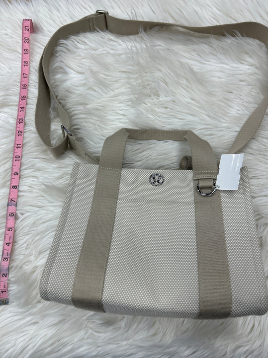 Handbag By Lululemon In Cream, Size:Medium