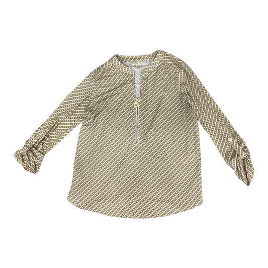 Top 3/4 Sleeve By Michael By Michael Kors In Gold, Size:M