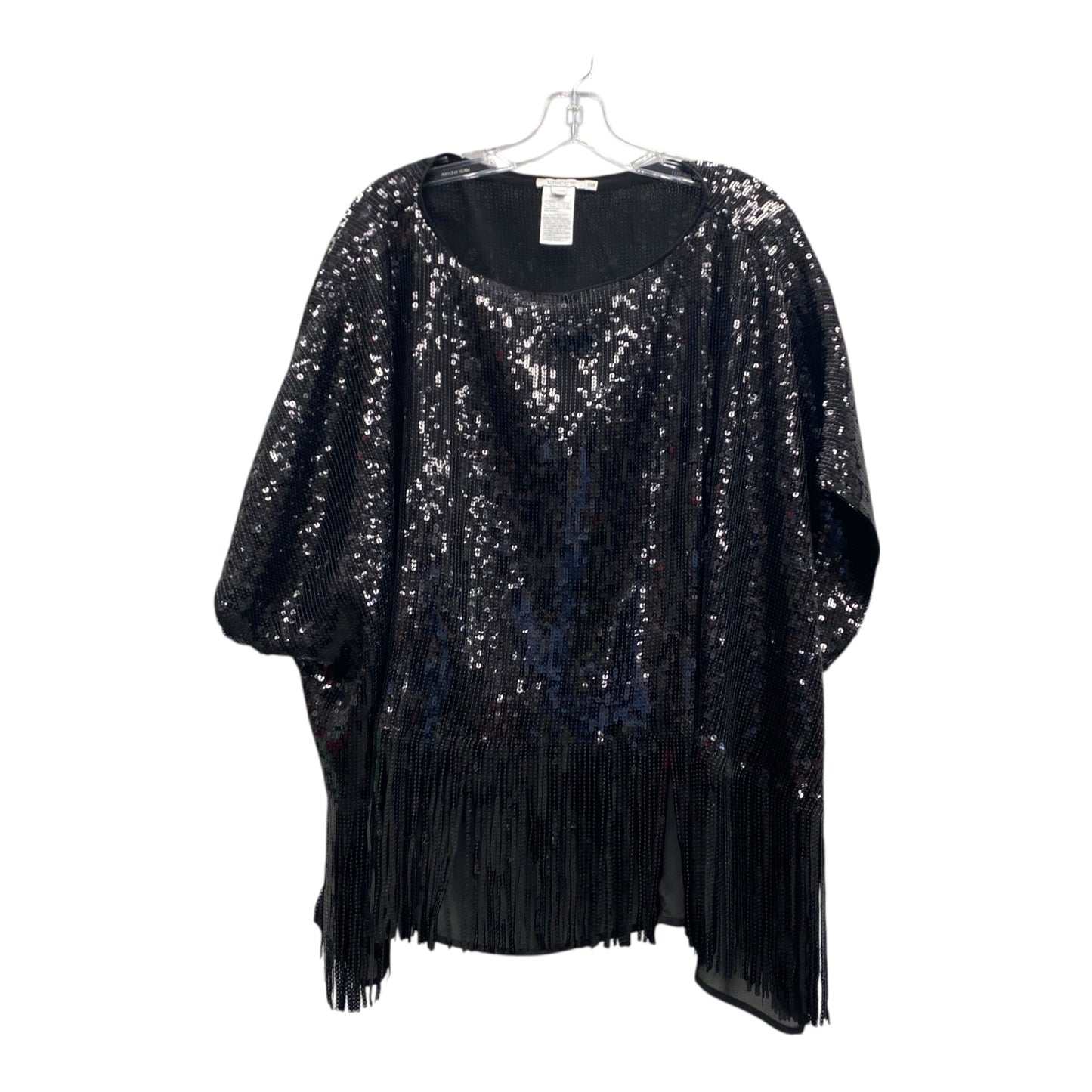 Top Ss By Chicos In Black, Size:Osfm