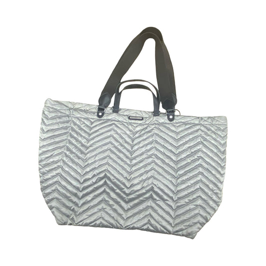 Handbag Designer By Rebecca Minkoff In Silver, Size:Large