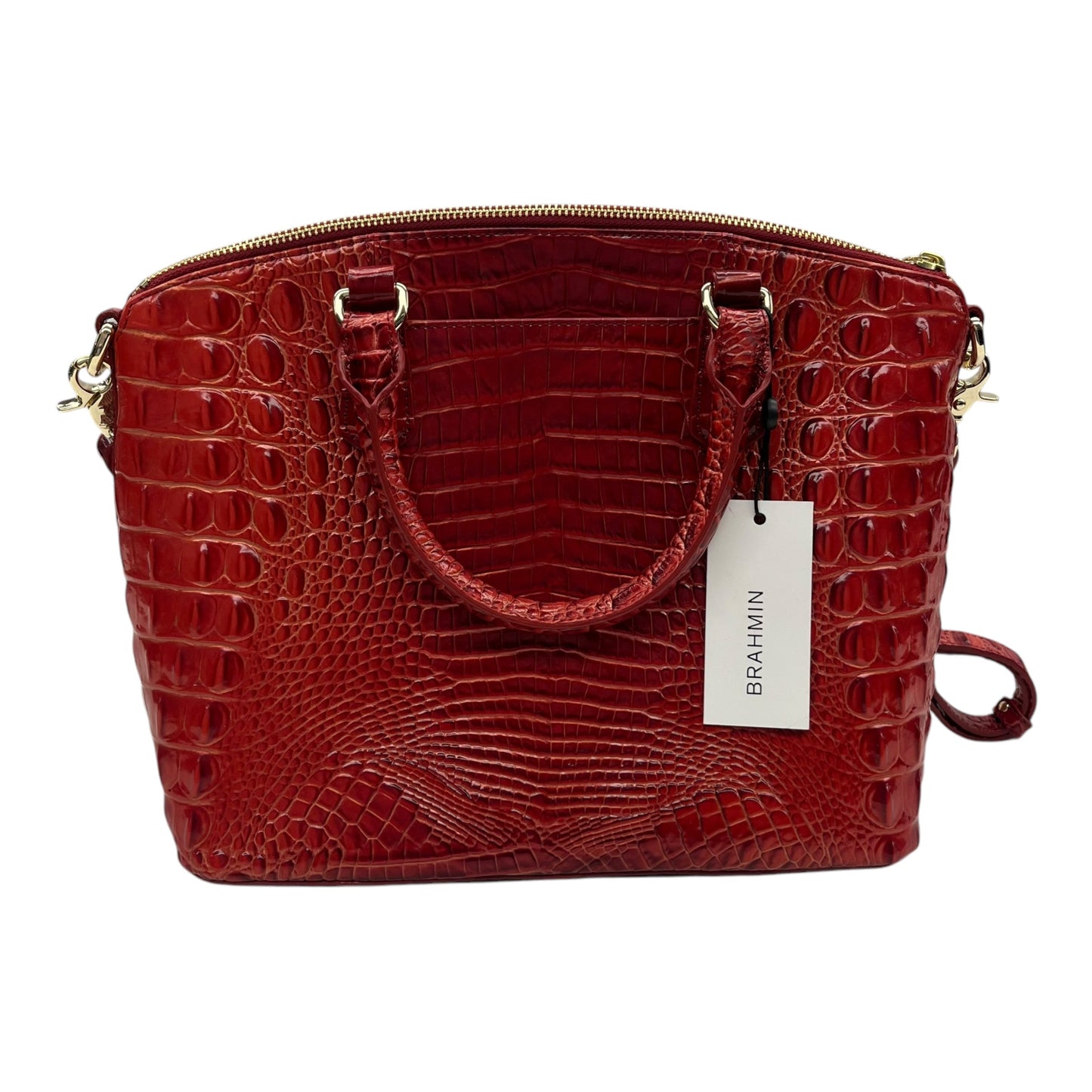 Handbag Designer By Brahmin In Red, Size:Medium