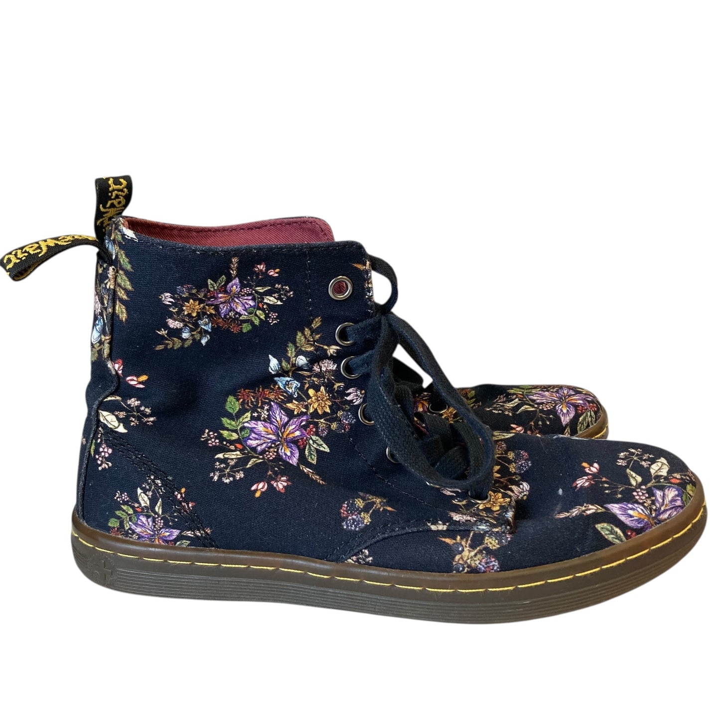 Shoes Sneakers By Dr Martens In Black & Purple, Size:7