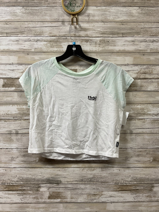 Top Ss By Vans In Green & White, Size:M