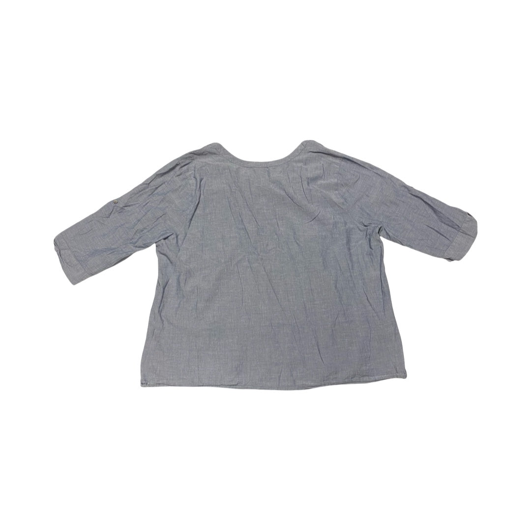 Top 3/4 Sleeve By J. Jill In Blue, Size:4X