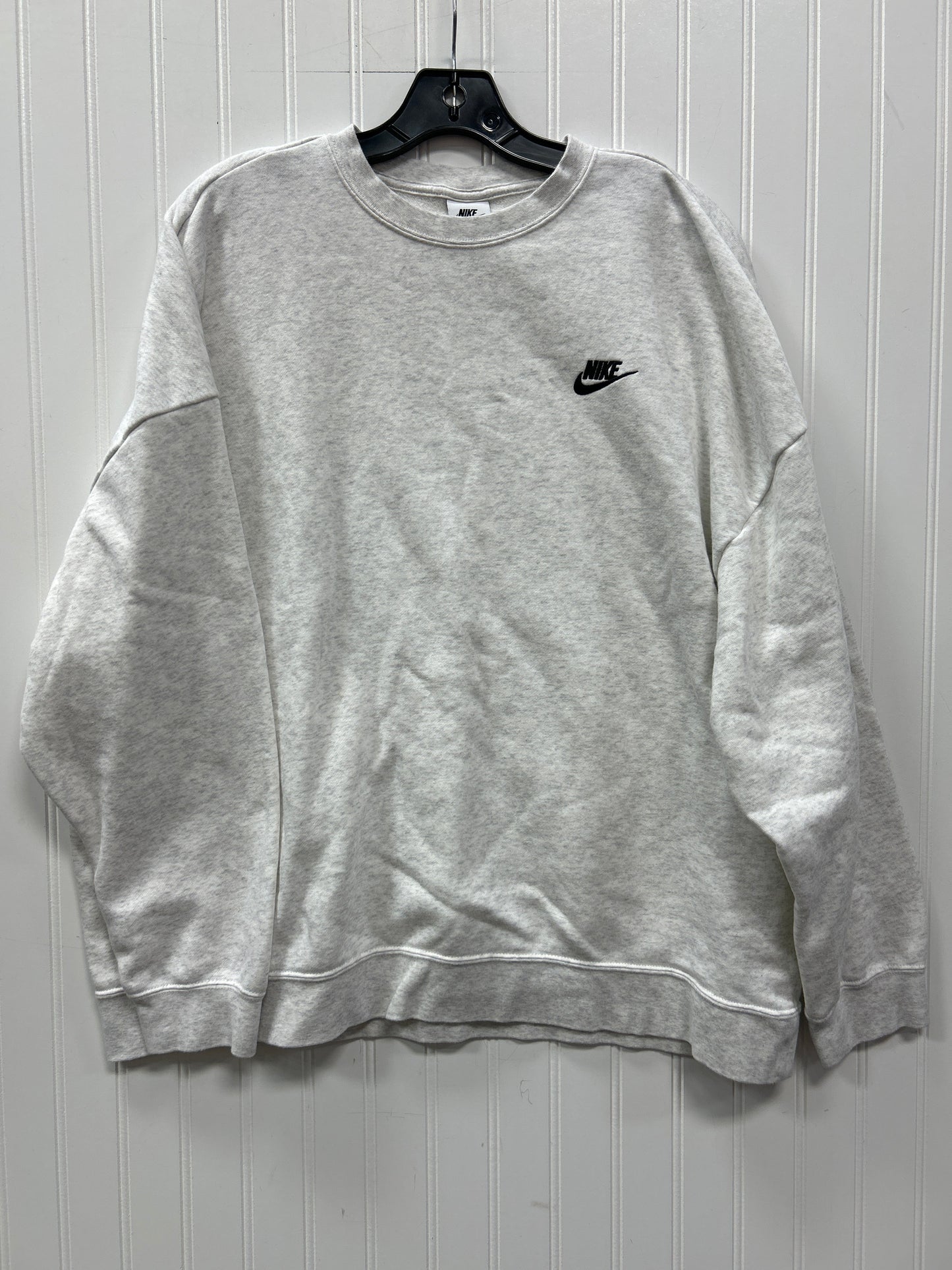 Athletic Sweatshirt Crewneck By Nike Apparel In White, Size:Xl