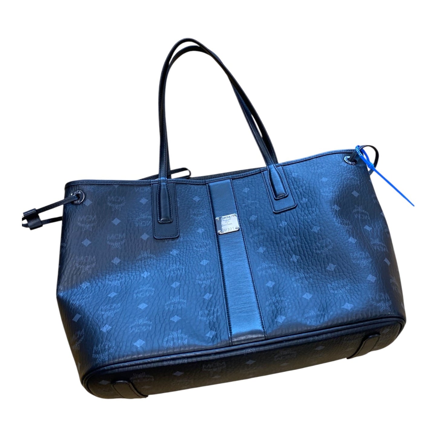 Handbag Luxury Designer By Mcm In Black, Size:Medium
