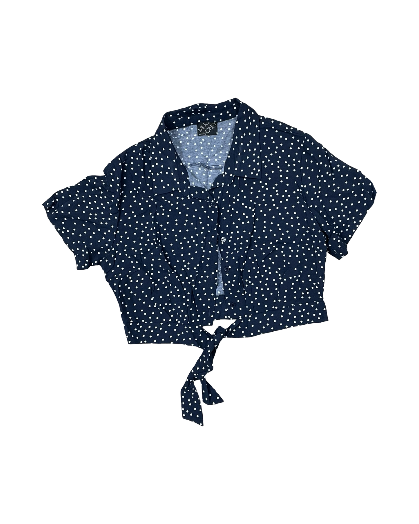 Top Ss By Milk & Honey In Blue & White, Size:L