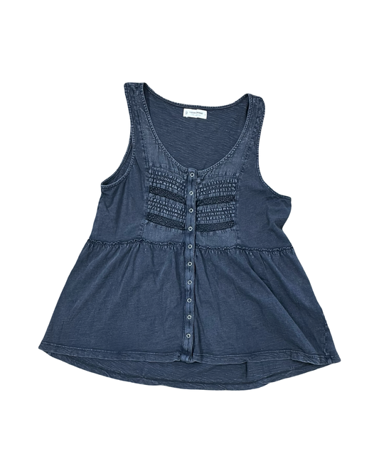 Top Sleeveless By Lucky Brand In Grey, Size:S