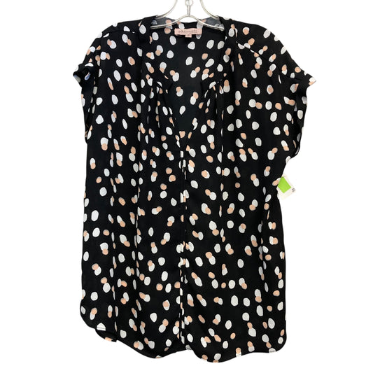 Top Sleeveless By Philosophy In Black & Pink, Size:Xl