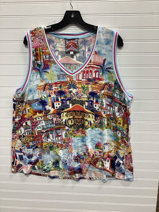 Top Sleeveless By Johnny Was In Multi, Size:1X