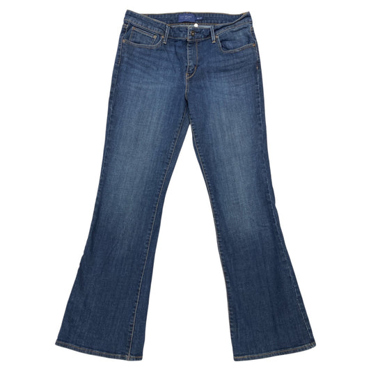 Jeans Boot Cut By Lee In Blue Denim, Size:12