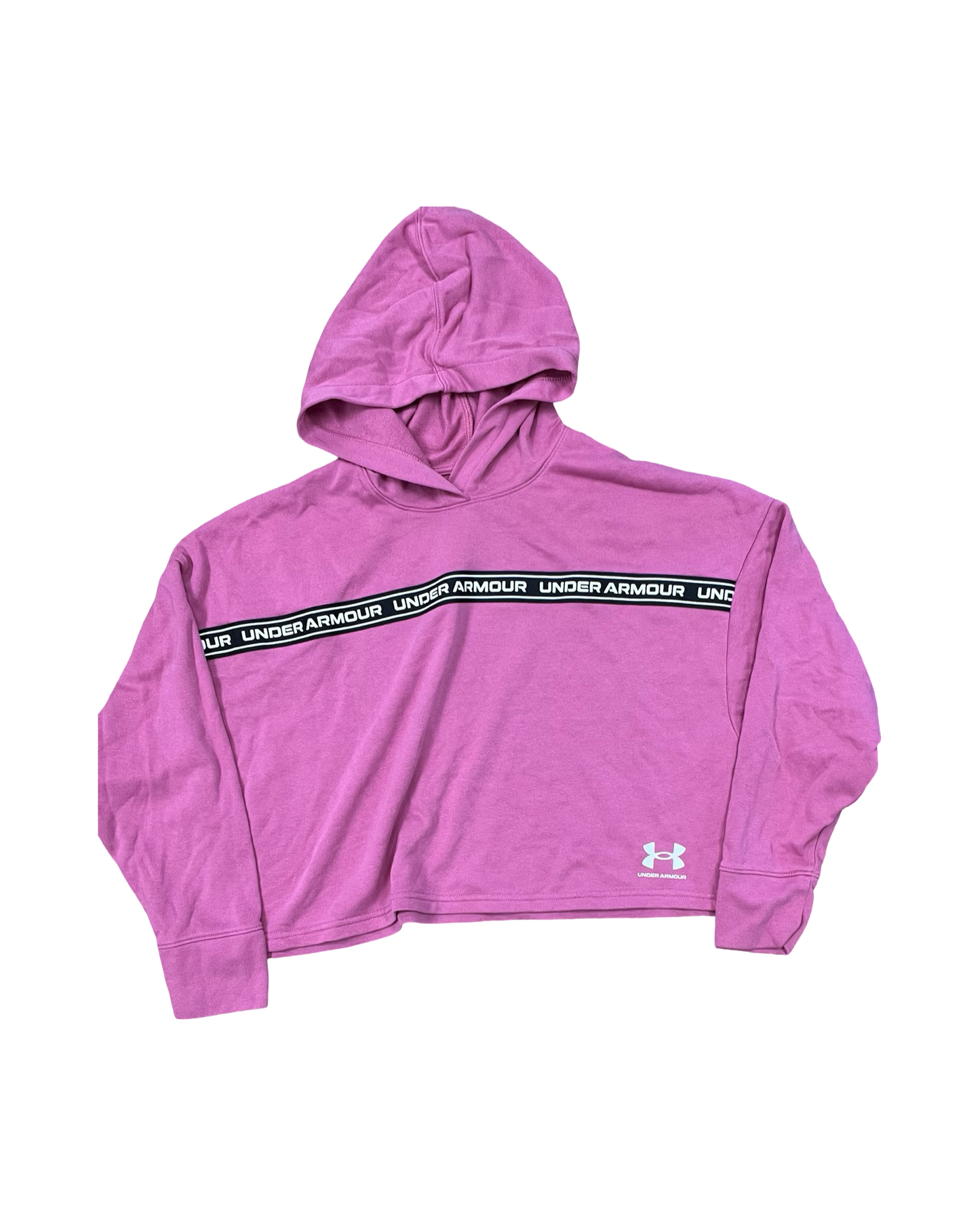 Athletic Sweatshirt Hoodie By Under Armour In Pink, Size:S