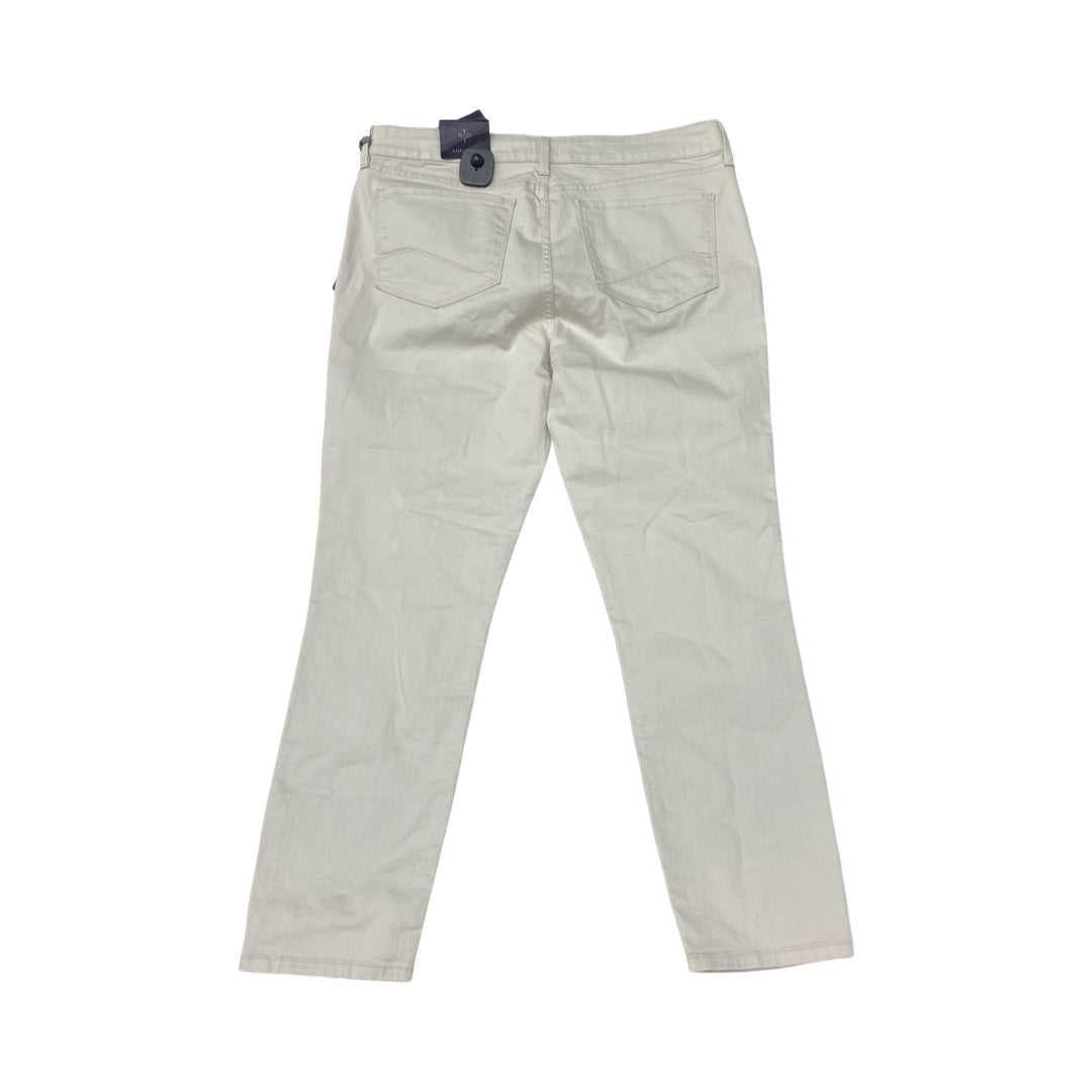 Jeans Straight By Not Your Daughters Jeans In Beige, Size:12