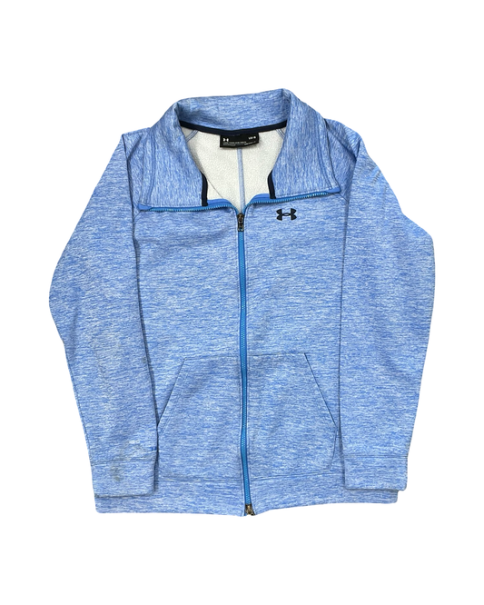 Athletic Jacket By Under Armour In Blue, Size:L