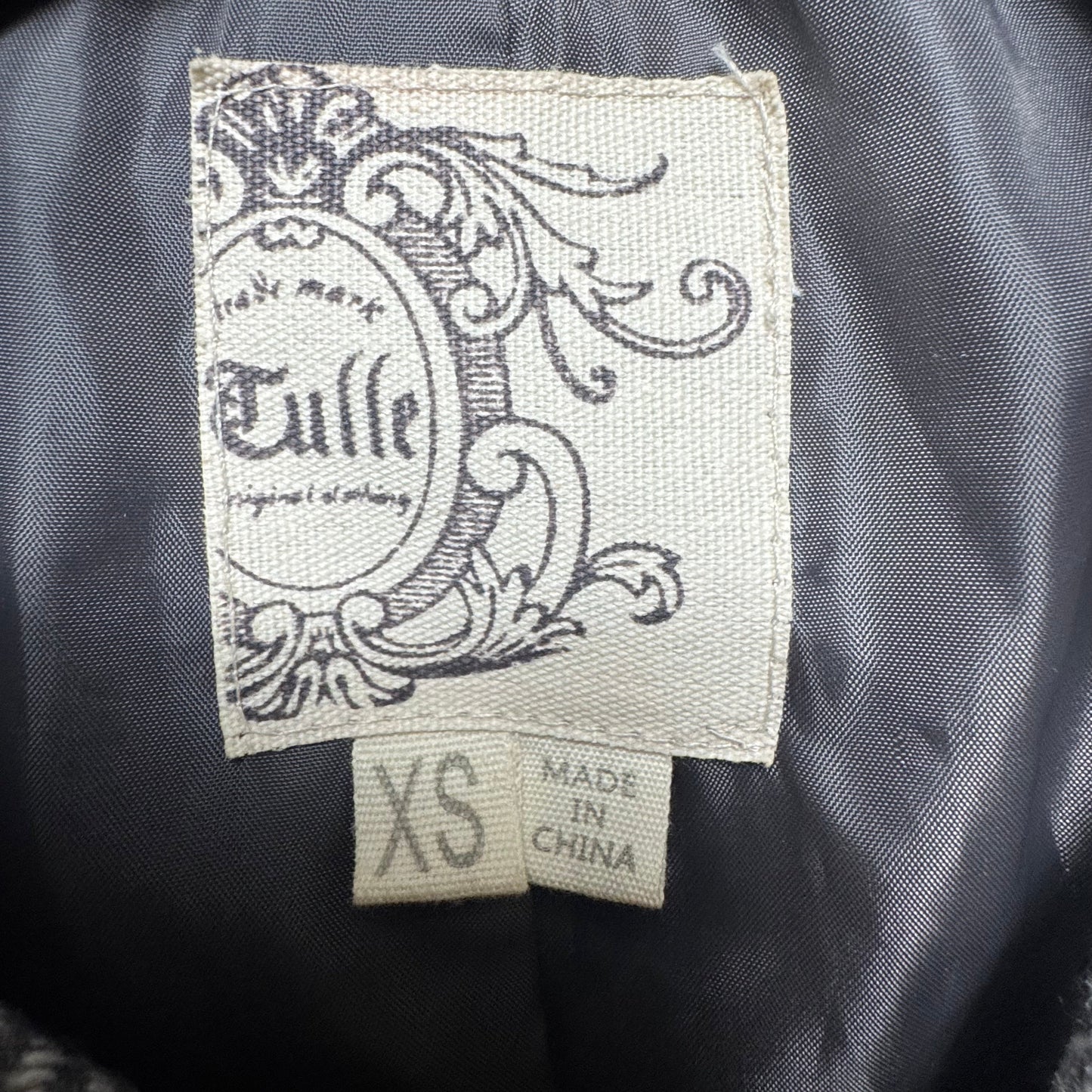 Coat Other By Tulle In Grey, Size: XS