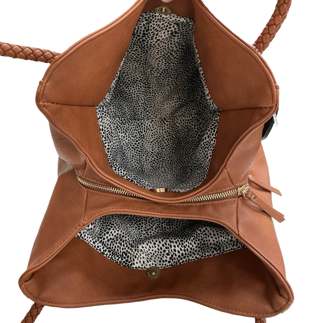 Handbag By Antik Kraft In Brown, Size:Large