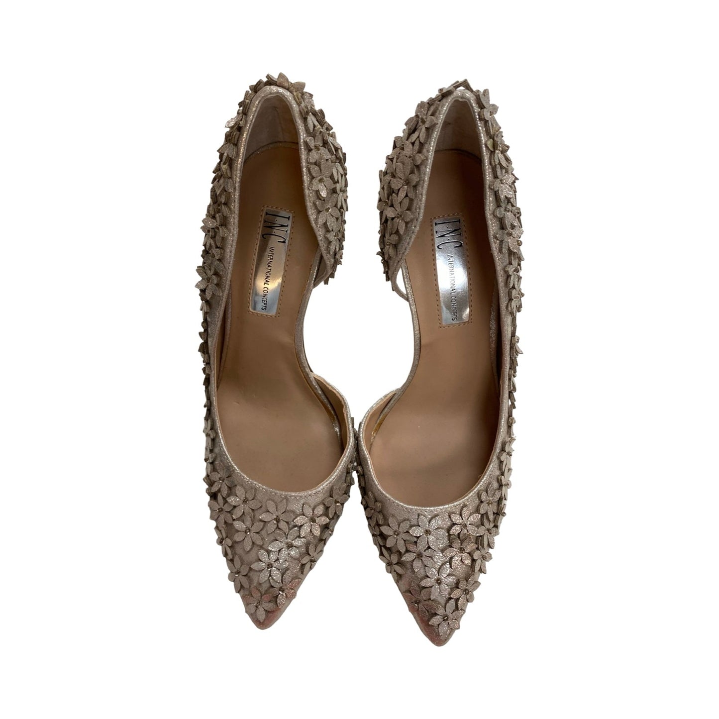 Shoes Heels Stiletto By Inc In Gold, Size:6.5