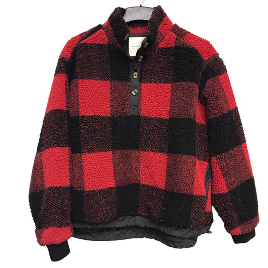 Jacket Faux Fur & Sherpa By American Eagle In Plaid Pattern, Size:S