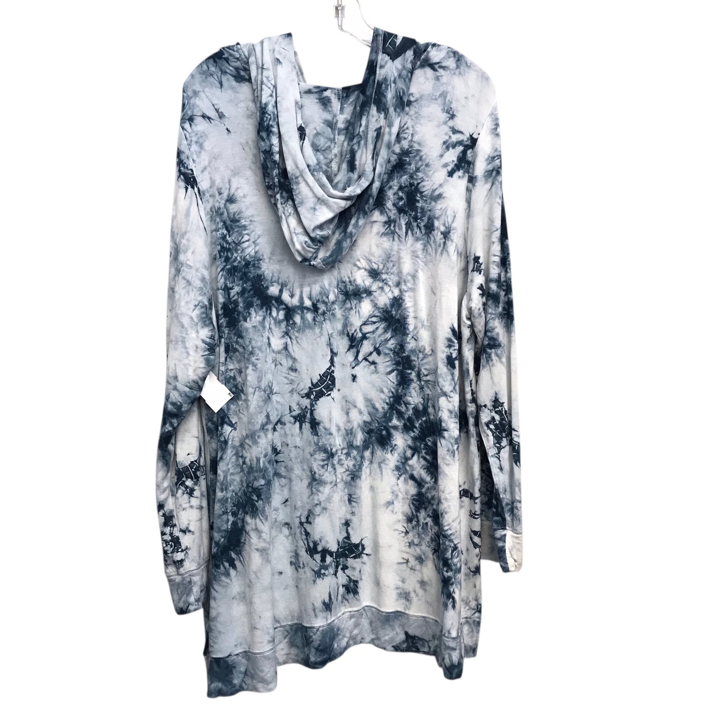 Athletic Sweatshirt Hoodie By Livi Active In Tie Dye Print, Size:3X