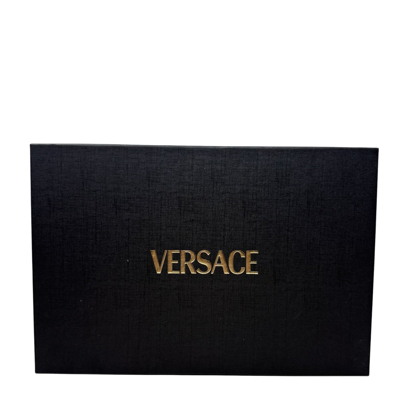 Greca Leopard Embroidered Sneakers Luxury Designer By Versace In White, Size: 7.5