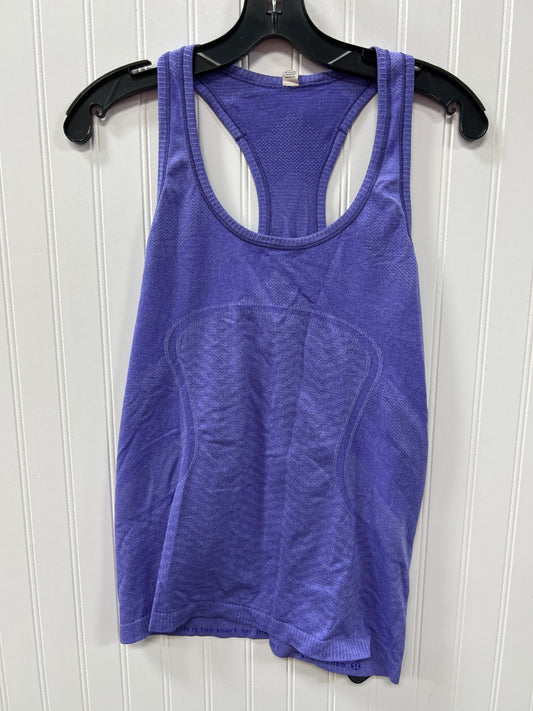 Athletic Tank Top By Lululemon In Purple, Size:10