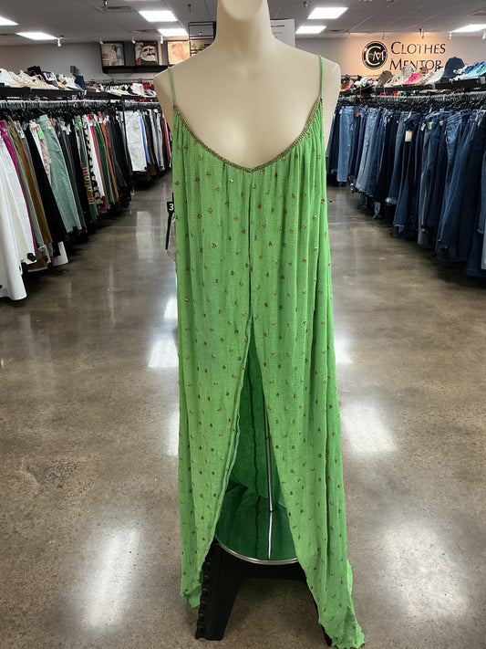 Dress Casual Maxi By Free People In Green, Size:M